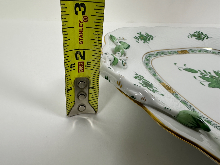 Herend Hand Painted Porcelain Dish 11 X 9.5 [Photo 15]