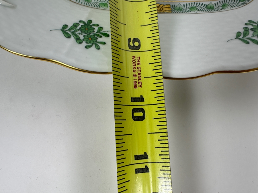 Herend Hand Painted Porcelain Dish 11 X 9.5 [Photo 14]