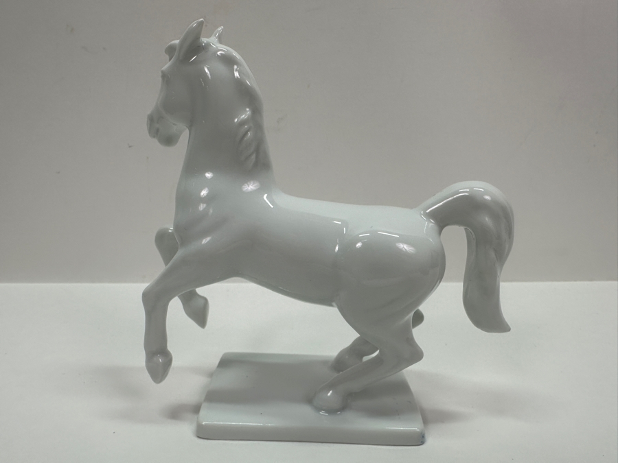 Furstenberg Germany White Porcelain Horse Figurine 5H [Photo 5]