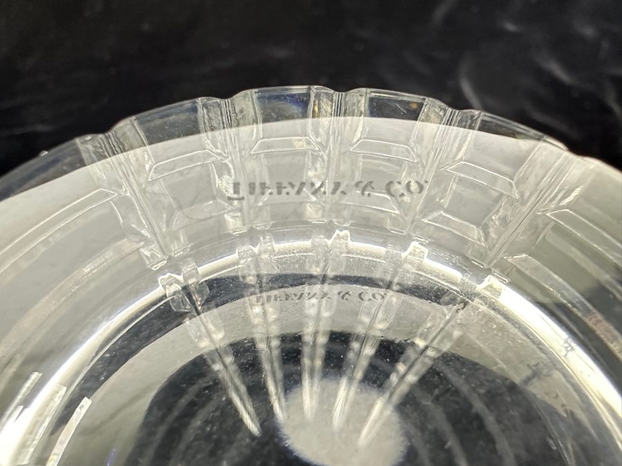 (3) Tiffany & Co. Crystal Plaid Highball Glasses 5 5/8'H [Photo 7]