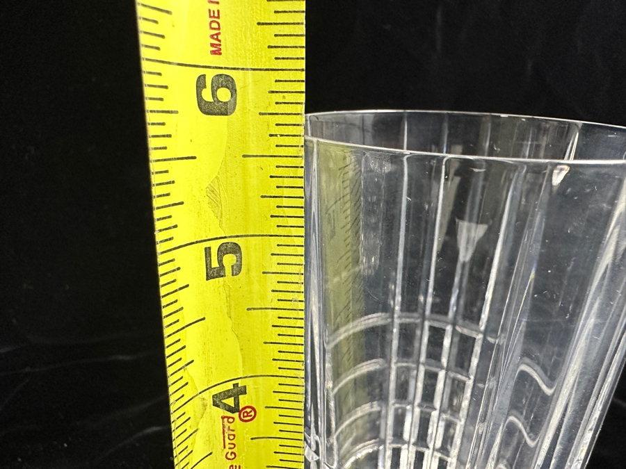 (3) Tiffany & Co. Crystal Plaid Highball Glasses 5 5/8'H [Photo 8]