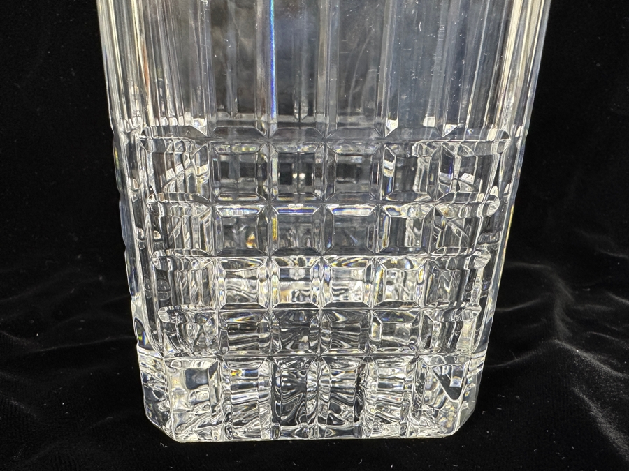 Tiffany & Co. Crystal Plaid Decanter With Stopper 10H [Photo 3]