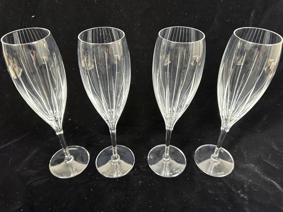 (4) Christofle Iriana Champagne Flutes 8 5/8H [Photo 7]