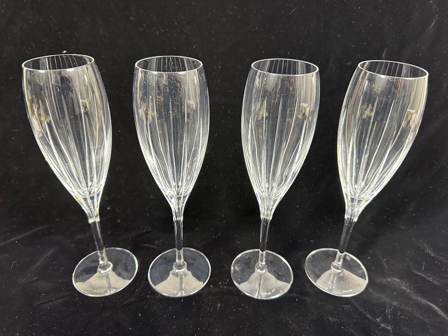 (4) Christofle Iriana Champagne Flutes 8 5/8H [Photo 4]