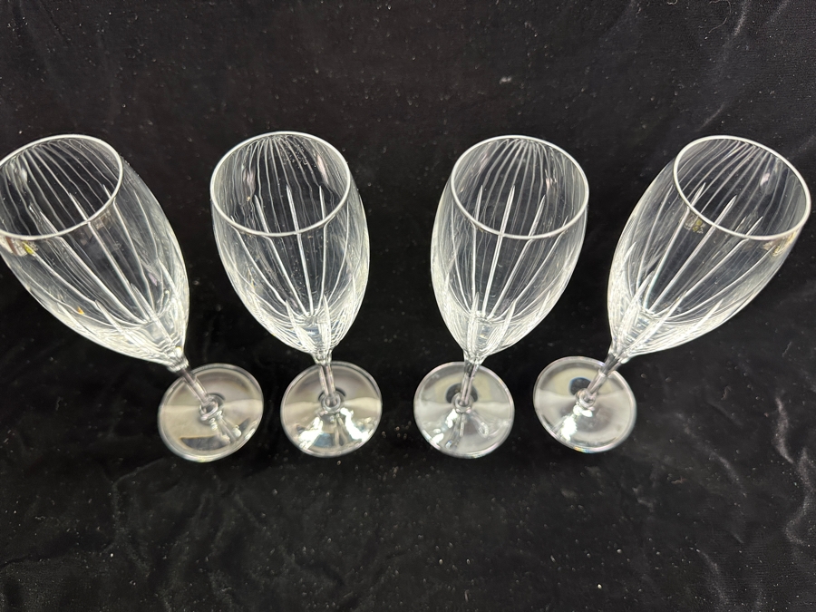 (4) Christofle Iriana Champagne Flutes 8 5/8H [Photo 3]