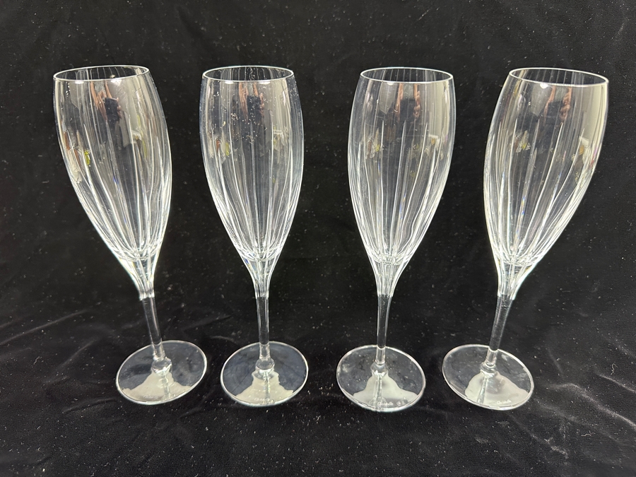 (4) Christofle Iriana Champagne Flutes 8 5/8H [Photo 2]
