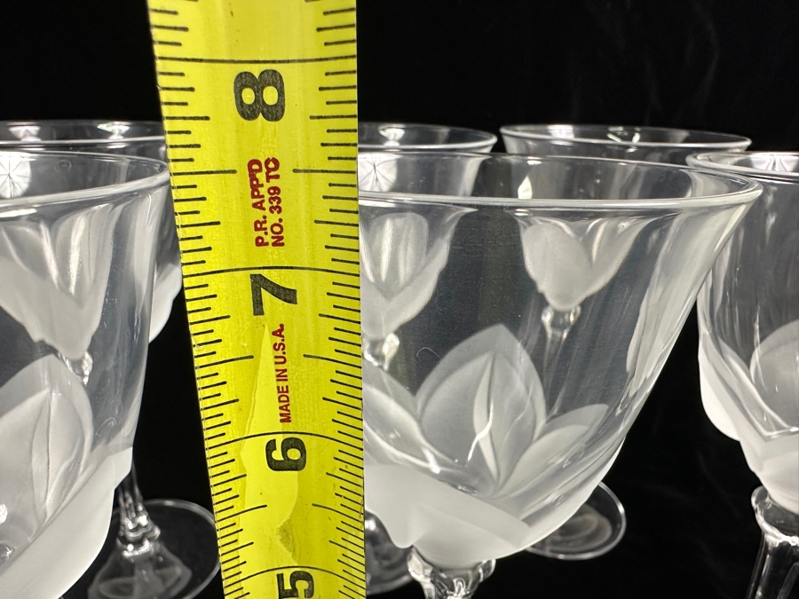 (6) Cristal D'Arques J. G. Durand Florence Stemware Glasses 7 3/8H [Photo 7]
