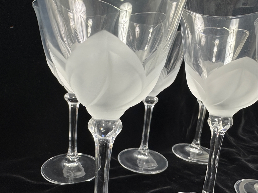 (6) Cristal D'Arques J. G. Durand Florence Stemware Glasses 7 3/8H [Photo 5]