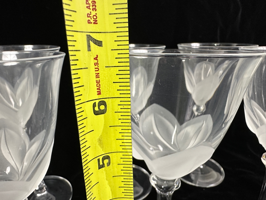 (6) Cristal D'Arques J. G. Durand Florence Stemware Glasses 6 5/8H [Photo 8]