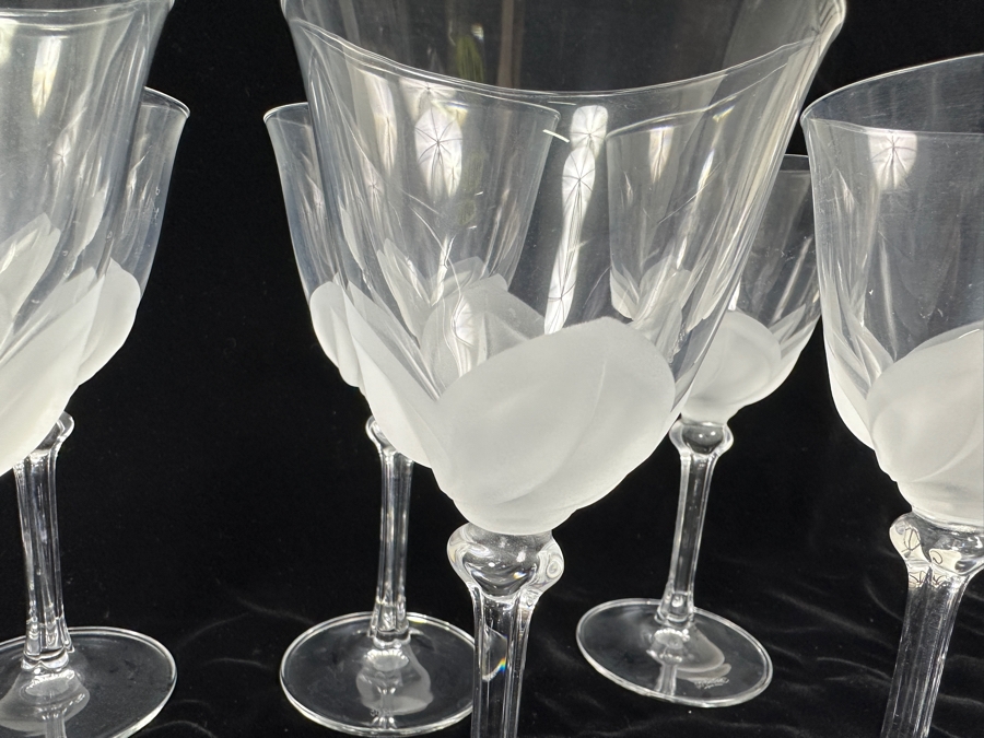 (6) Cristal D'Arques J. G. Durand Florence Stemware Glasses 6 5/8H [Photo 6]