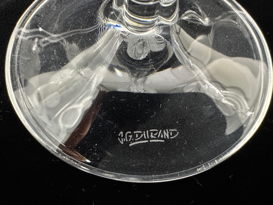 (6) Cristal D'Arques J. G. Durand Florence Stemware Glasses 6 5/8H [Photo 7]