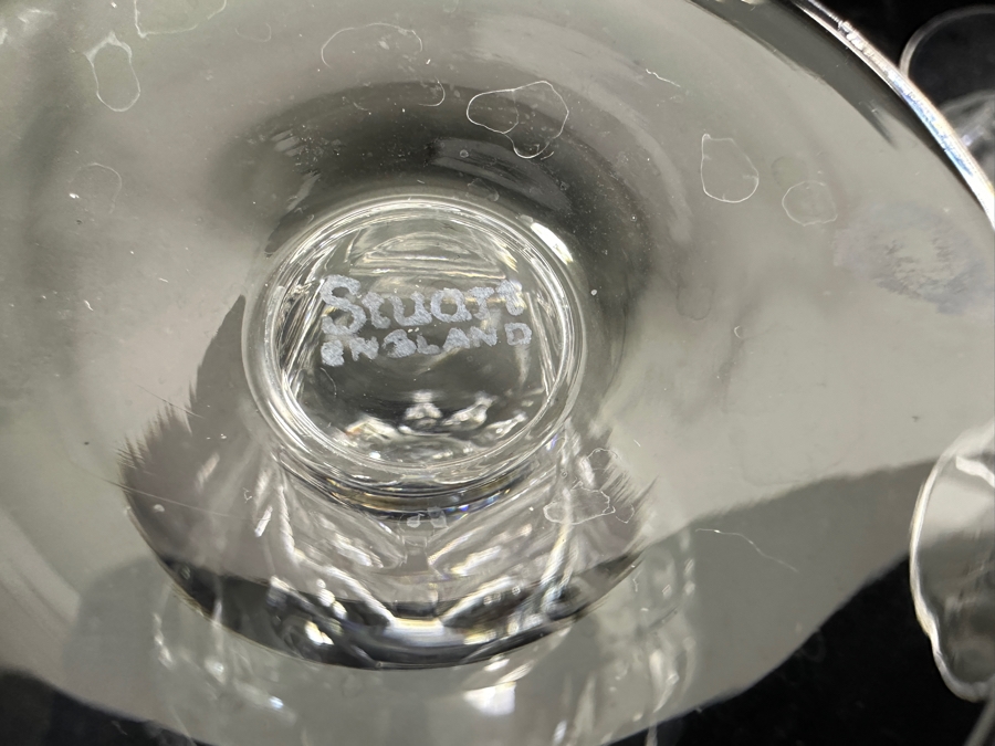 (6) Stuart England Crystal Stemware Glasses 4 3/8H [Photo 6]
