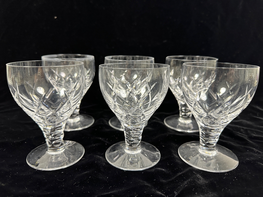 (6) Stuart England Crystal Stemware Glasses 4 3/8H [Photo 2]