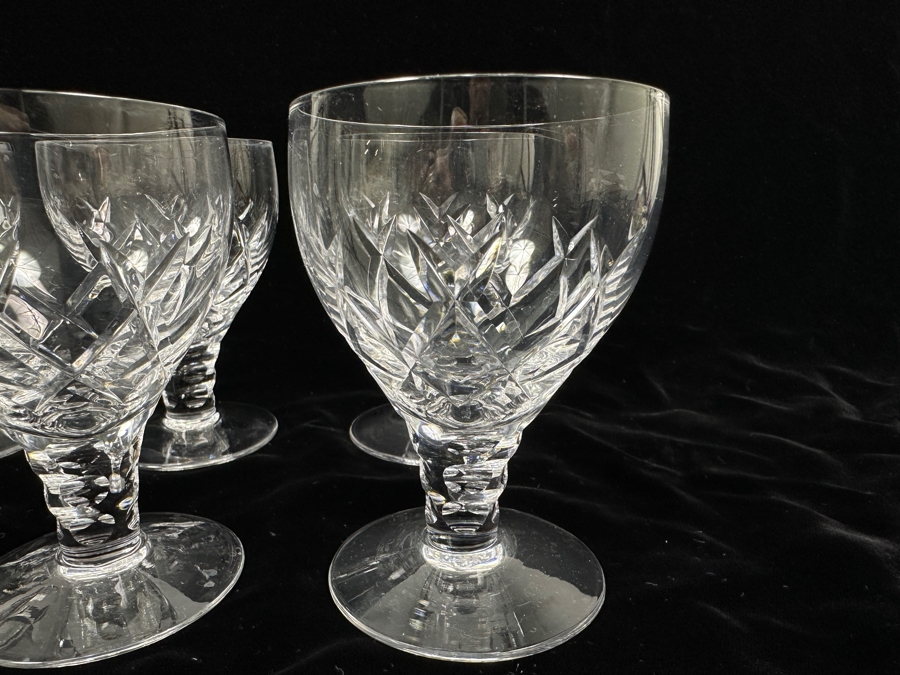 (6) Stuart England Crystal Stemware Glasses 4 3/8H [Photo 5]