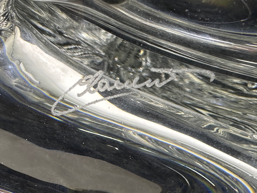 Vilca Italy Crystal Sailboat Sculpture Artist Signed 13.5H [Photo 6]