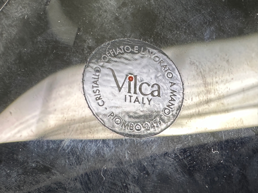 Vilca Italy Crystal Sailboat Sculpture Artist Signed 13.5H [Photo 4]