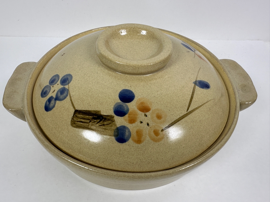 Asian Earthen Clay Pot With Lid 12.5W [Photo 2]