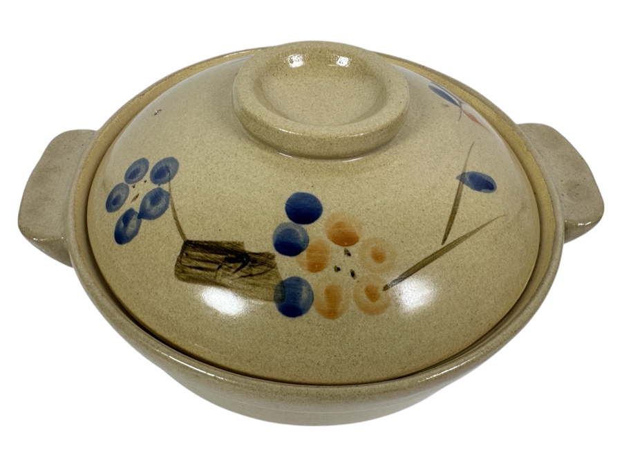 Asian Earthen Clay Pot With Lid 12.5W [Photo 1]