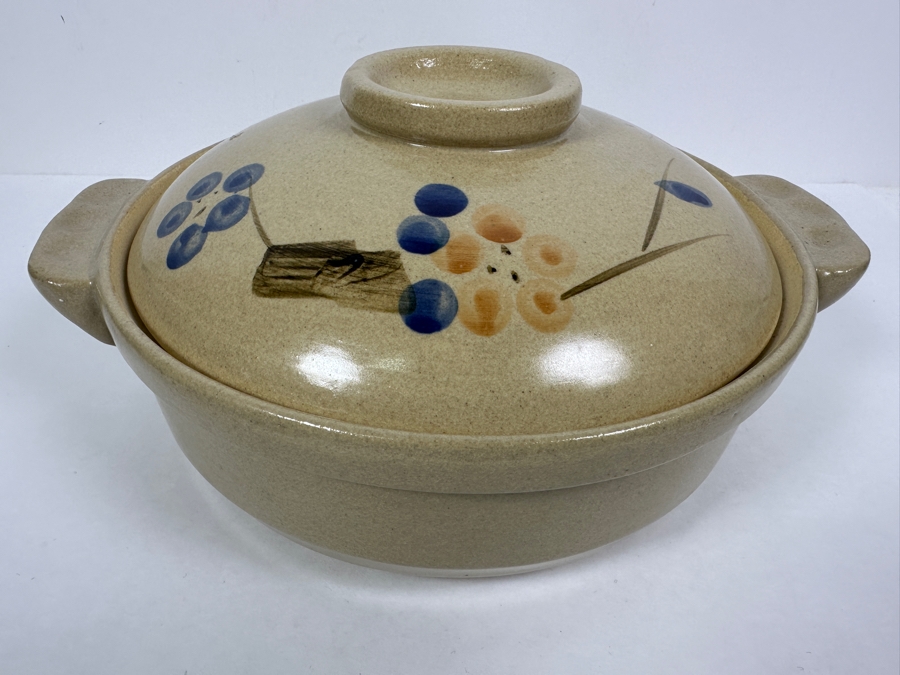 Asian Earthen Clay Pot With Lid 12.5W [Photo 3]
