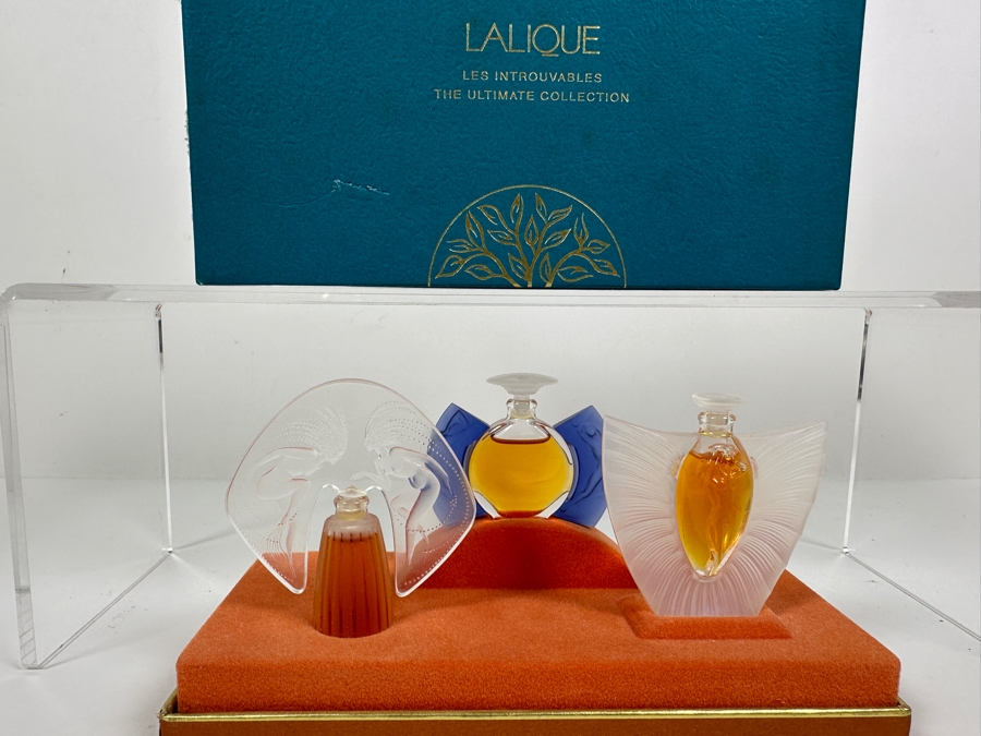 Lalique France Les Flacons Collection Miniatures Perfume Bottles Edition 1998, 1999 And 2000 With Box Les Introuvables The Ultimate Collection [Photo 3]