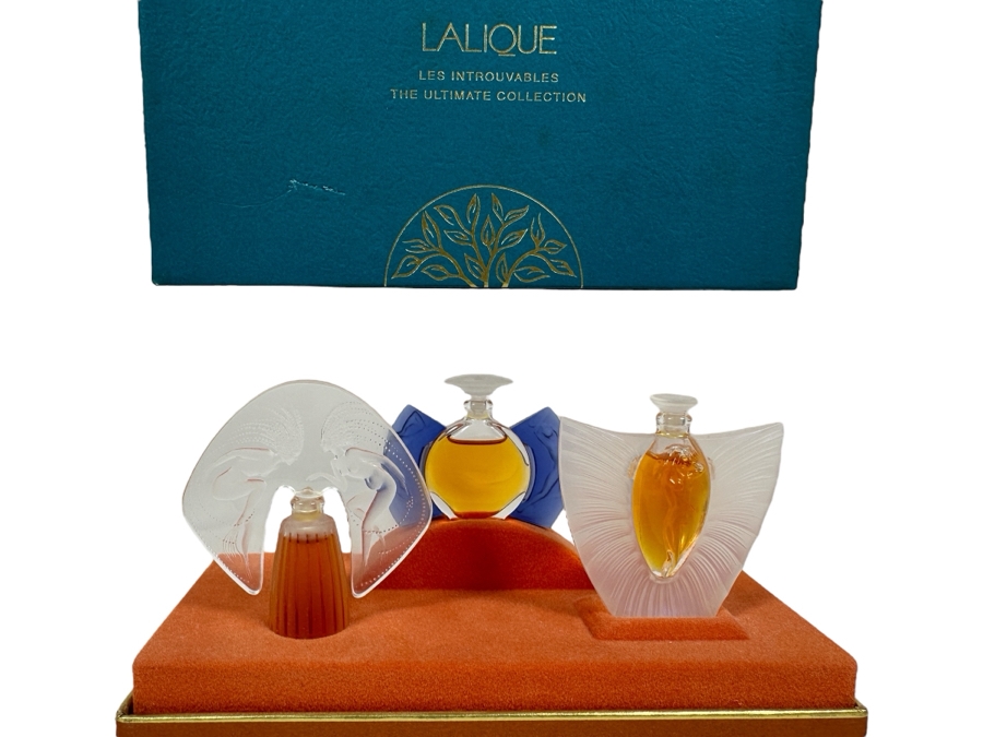Lalique France Les Flacons Collection Miniatures Perfume Bottles Edition 1998, 1999 And 2000 With Box Les Introuvables The Ultimate Collection [Photo 2]