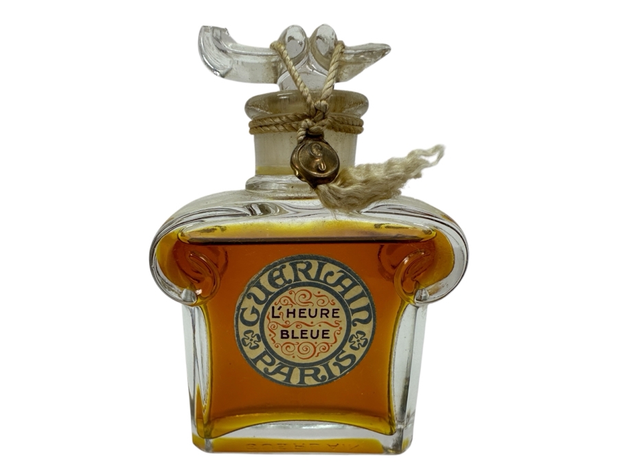Vintage Sealed Guerlain L'Heure Bleue Paris Perfume Bottle (Stopper Is Chipped) 3H [Photo 1]