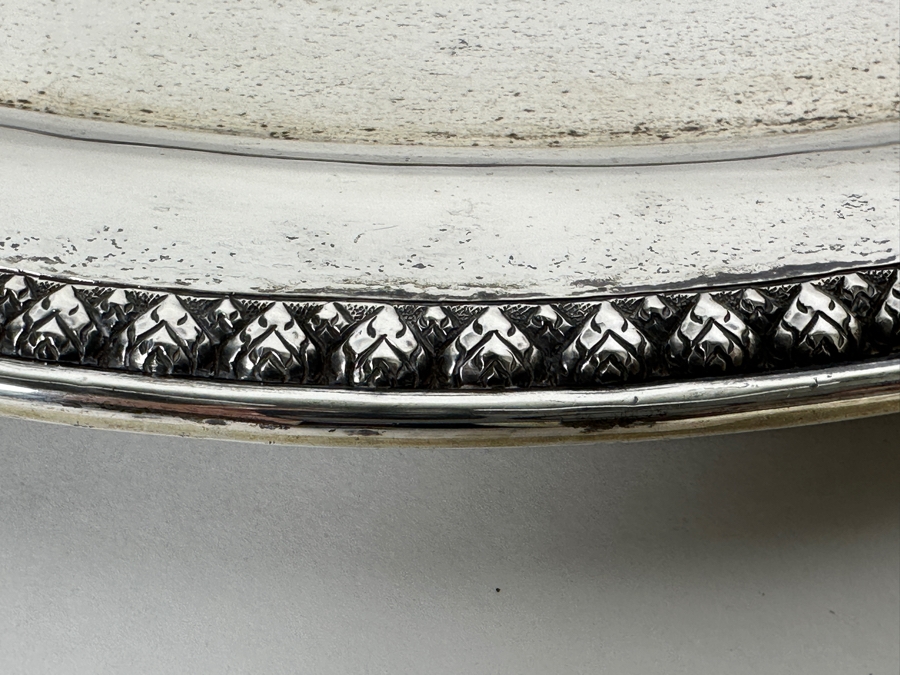 Large Sterling Silver Platter Presented To Mr. Chi Owyang, Ambassador Of Singapore And Dean Of The Diplomatic Corps Bangkok February 29, 1988 Facsimilie Signed By Various Countries Including The USA And CSSR 17.25 X 12 846g [Photo 10]