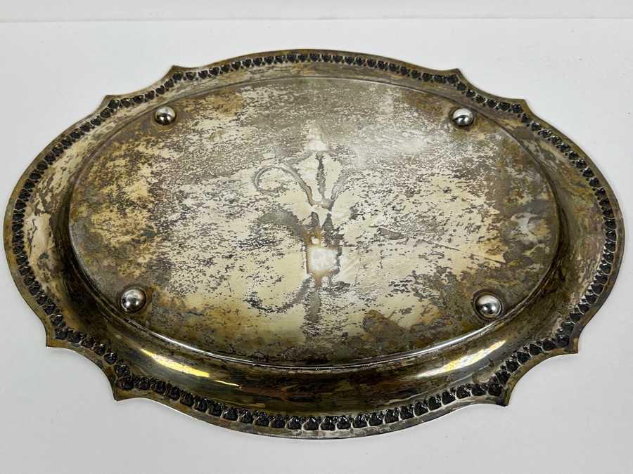 Large Sterling Silver Platter Presented To Mr. Chi Owyang, Ambassador Of Singapore And Dean Of The Diplomatic Corps Bangkok February 29, 1988 Facsimilie Signed By Various Countries Including The USA And CSSR 17.25 X 12 846g [Photo 12]