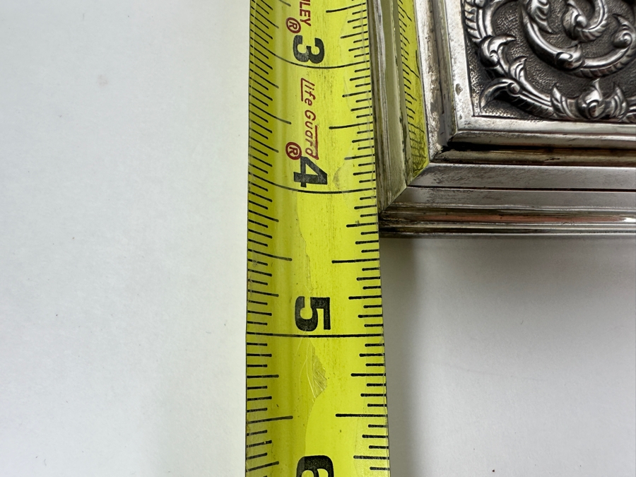 Stunning Vintage Repousse Sterling Silver Box From Thailand 8.25W X 4.25D X 1.75H 523g [Photo 17]