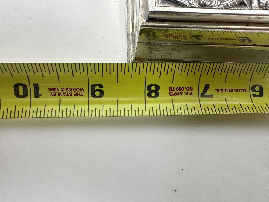 Stunning Vintage Repousse Sterling Silver Box From Thailand 8.25W X 4.25D X 1.75H 523g [Photo 16]