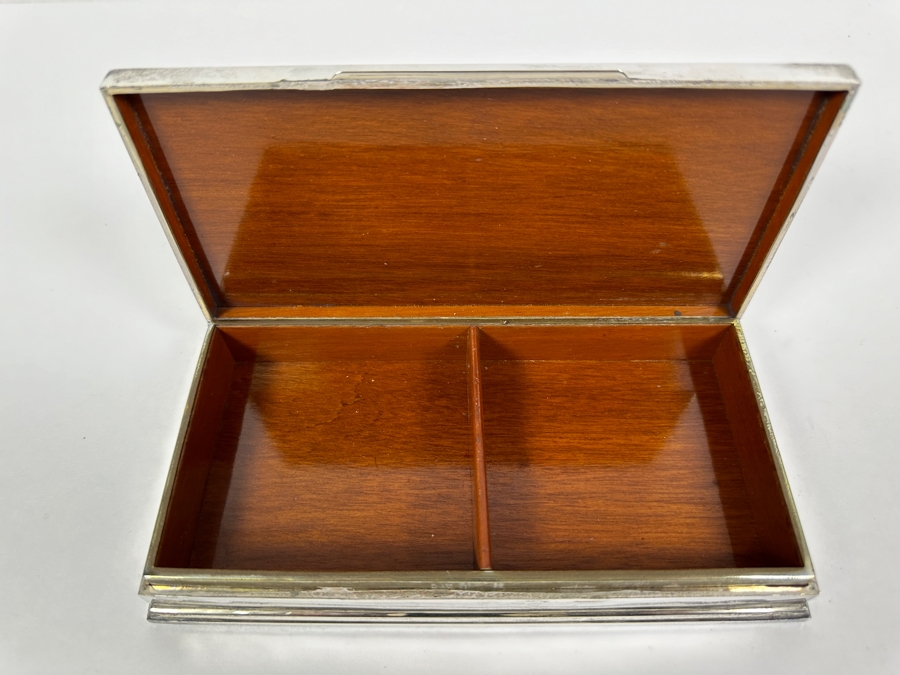 Stunning Vintage Repousse Sterling Silver Box From Thailand 8.25W X 4.25D X 1.75H 523g [Photo 15]