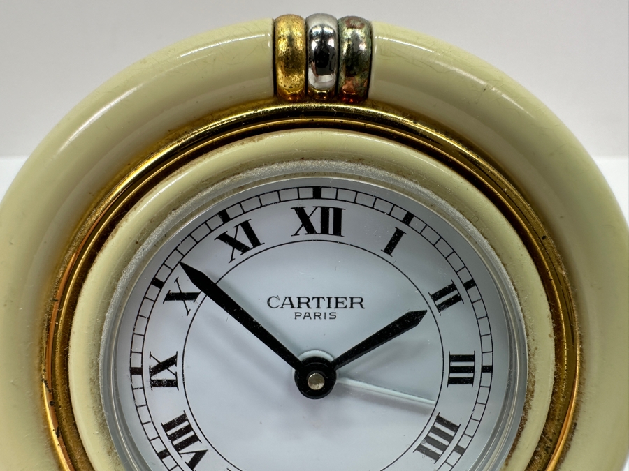 Just Added - Vintage Cartier Paris Travel Clock 3W [Photo 4]