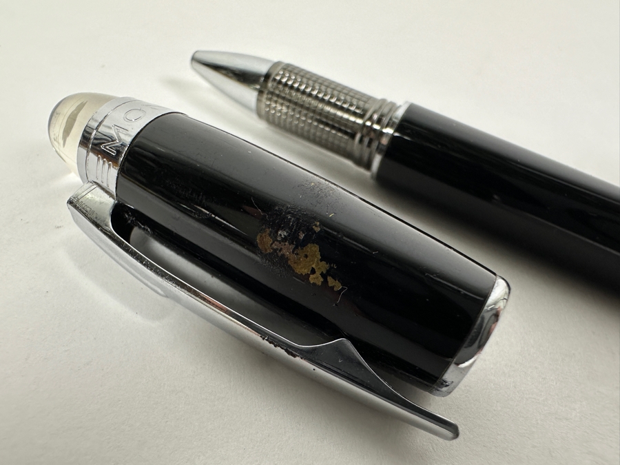 Just Added - Montblanc Starwalker Ballpoint Pen - Needs Ink Refill - Note See Photos For Scratches [Photo 7]