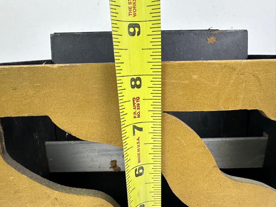 Just Added - Vintage Wooden Hand Painted Dagger Chest Magician's Prop Magic Trick Dagger Livestock Vanish 10W X 6D X 8.5H Wooden Sword Is 16L [Photo 11]