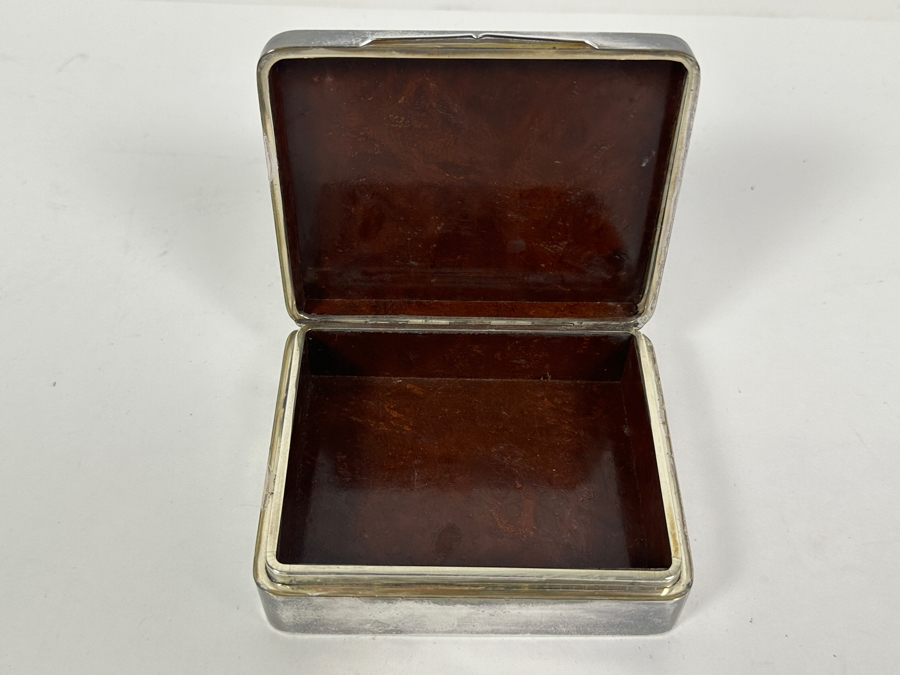 Vintage Sterling Silver Box From Thailand Thainakon 4.5W X 3.5D X 1.5H 279g [Photo 7]