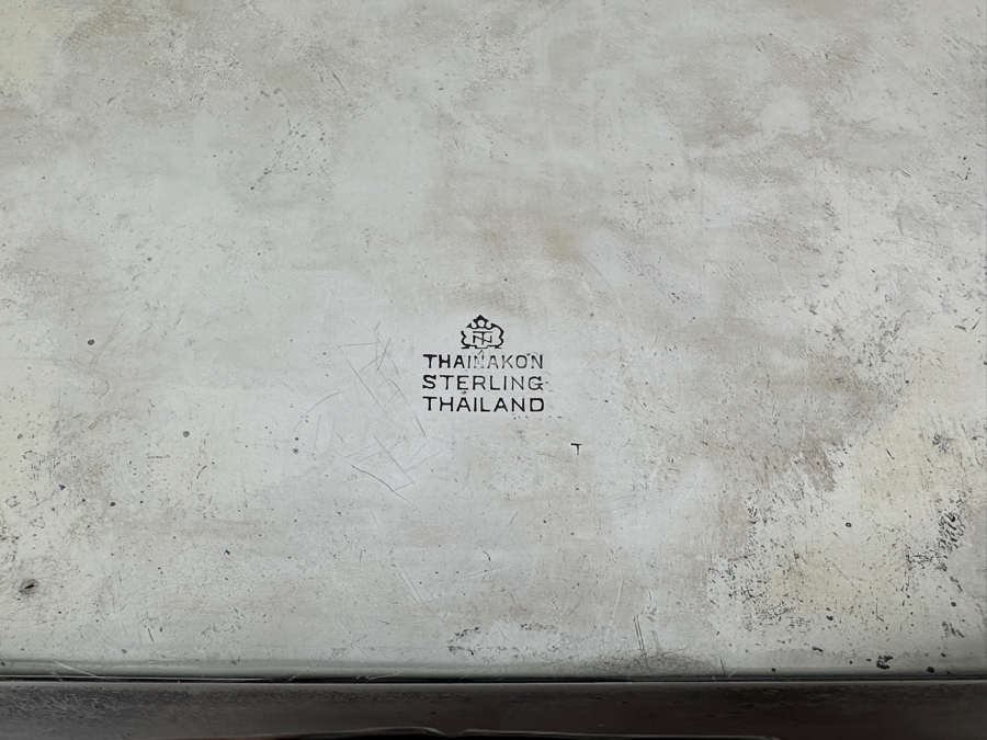 Vintage Sterling Silver Box From Thailand Thainakon 4.5W X 3.5D X 1.5H 279g [Photo 10]