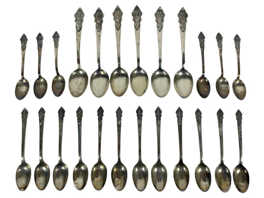 Sterling Silver Siam Thailand Spoons 5L, 4.5L & 3.5L 281g [Photo 1]