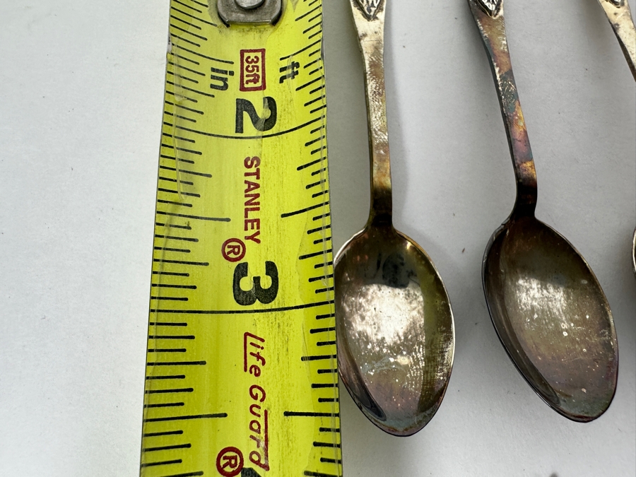 Sterling Silver Siam Thailand Spoons 5L, 4.5L & 3.5L 281g [Photo 6]