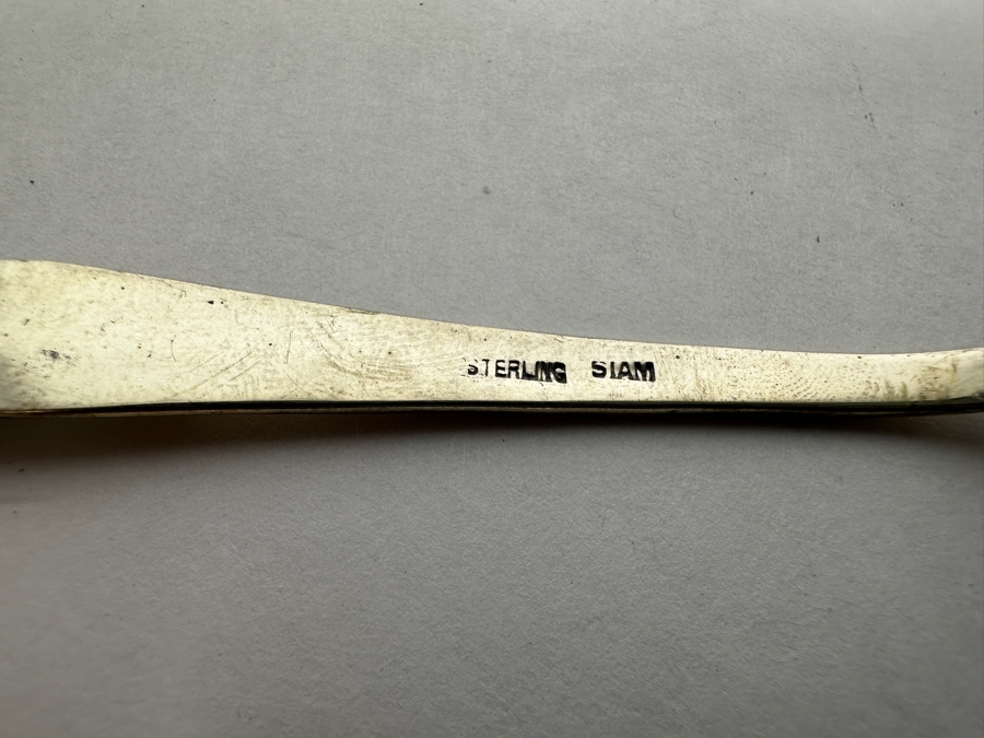 Sterling Silver Siam Thailand Spoons 5L, 4.5L & 3.5L 281g [Photo 3]