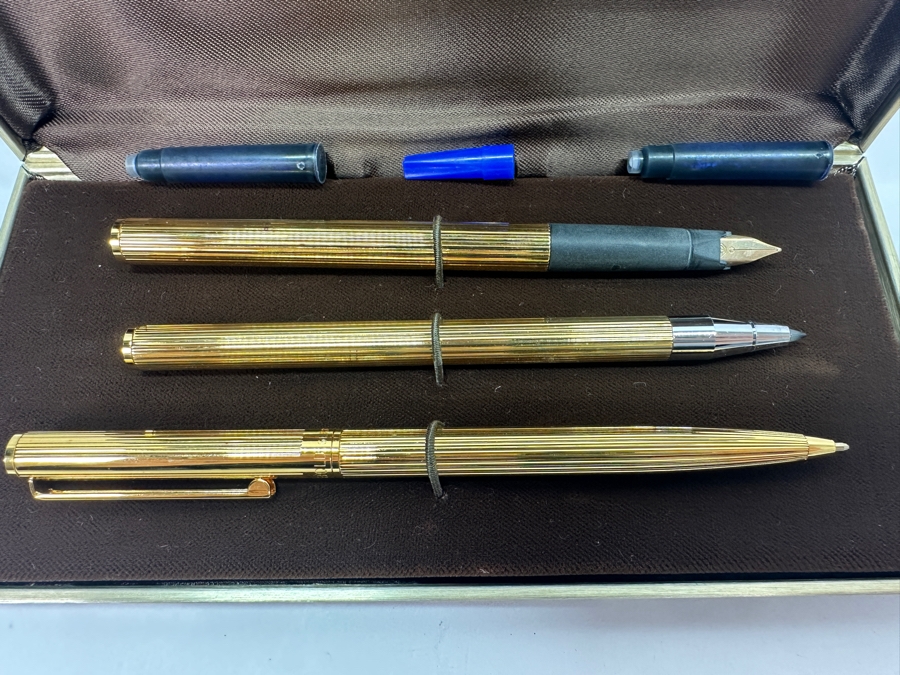 Rambold Germany 3 Pen Set With Fountain Pen, Ball Point And Rollerball Pen Plus Cross Fountain Pen [Photo 7]