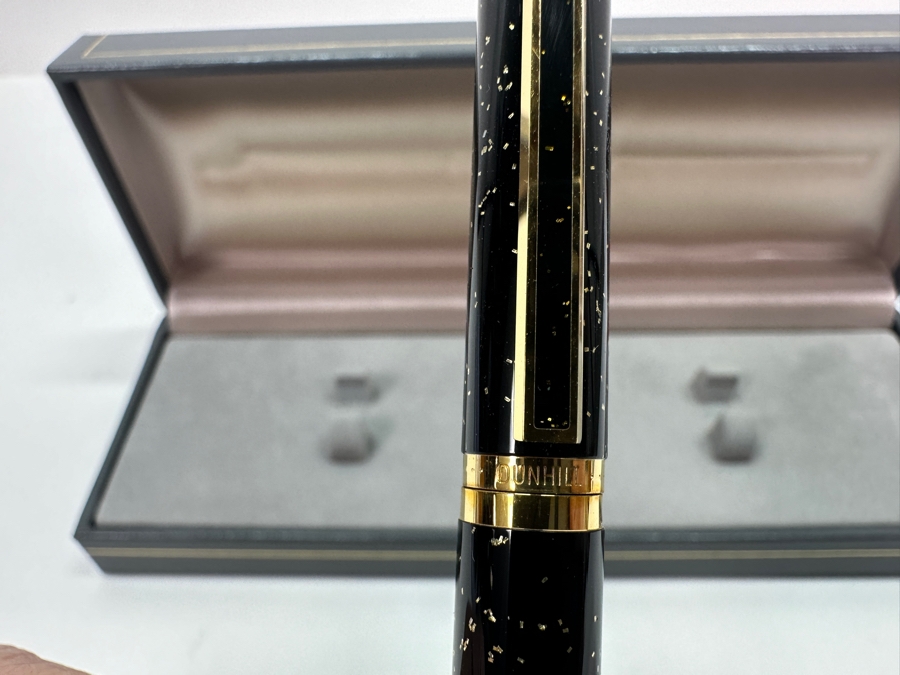 Vintage Dunhill Gemline Black Fountain Pen With 14k Gold Nib [Photo 6]
