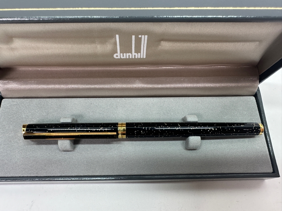 Vintage Dunhill Gemline Black Fountain Pen With 14k Gold Nib [Photo 4]