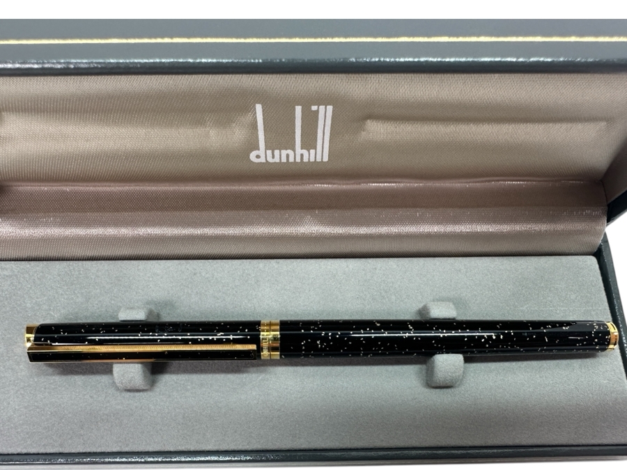 Vintage Dunhill Gemline Black Fountain Pen With 14k Gold Nib [Photo 1]