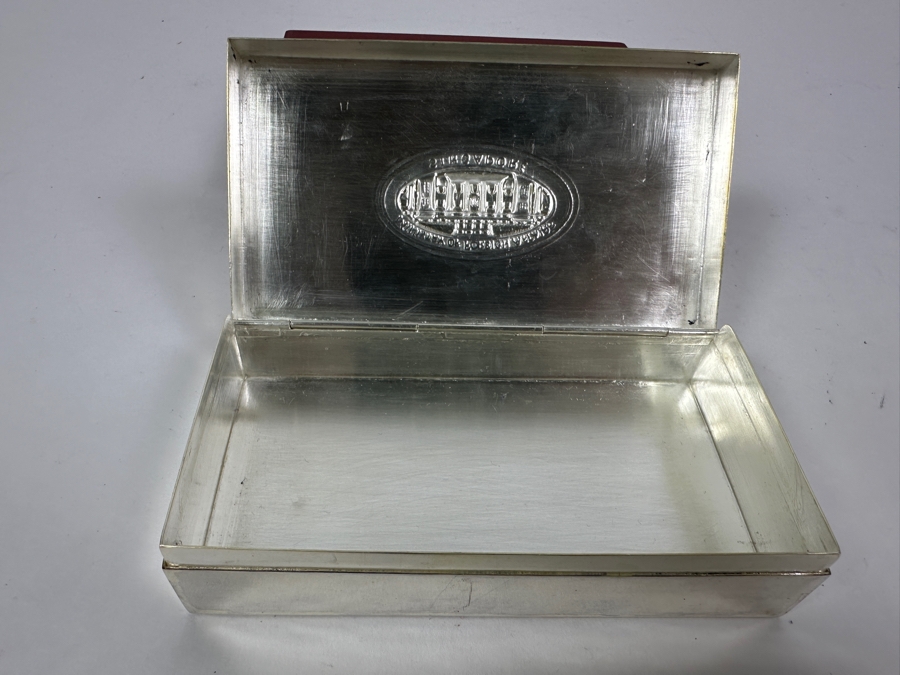 Sterling Silver Handcrafted Box Khmer Craftsmanship Emblazoned With The Singapore Ministry Of Foreign Affairs Emblem 205g [Photo 12]