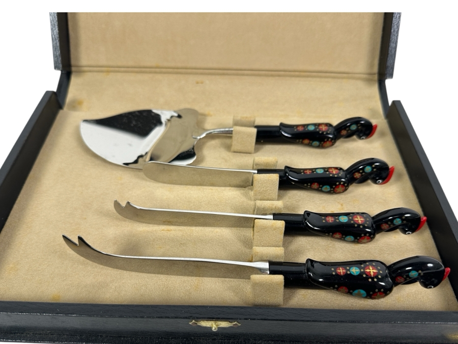 Vintage Handmade Lebanese Jezzine Cutlery Set By S & S Haddad With Original Box [Photo 1]