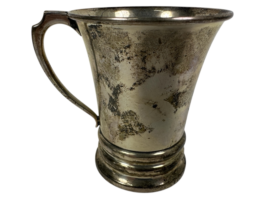 English Sterling Silver Christening Cup Tankard S & M 3.25H 77g [Photo 1]