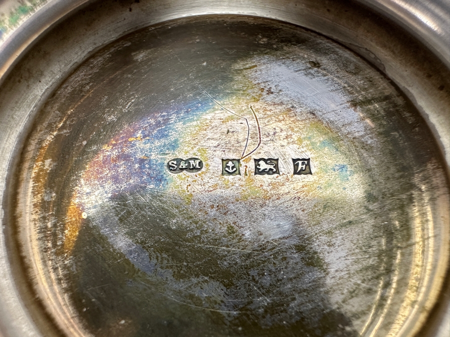 English Sterling Silver Christening Cup Tankard S & M 3.25H 77g [Photo 5]