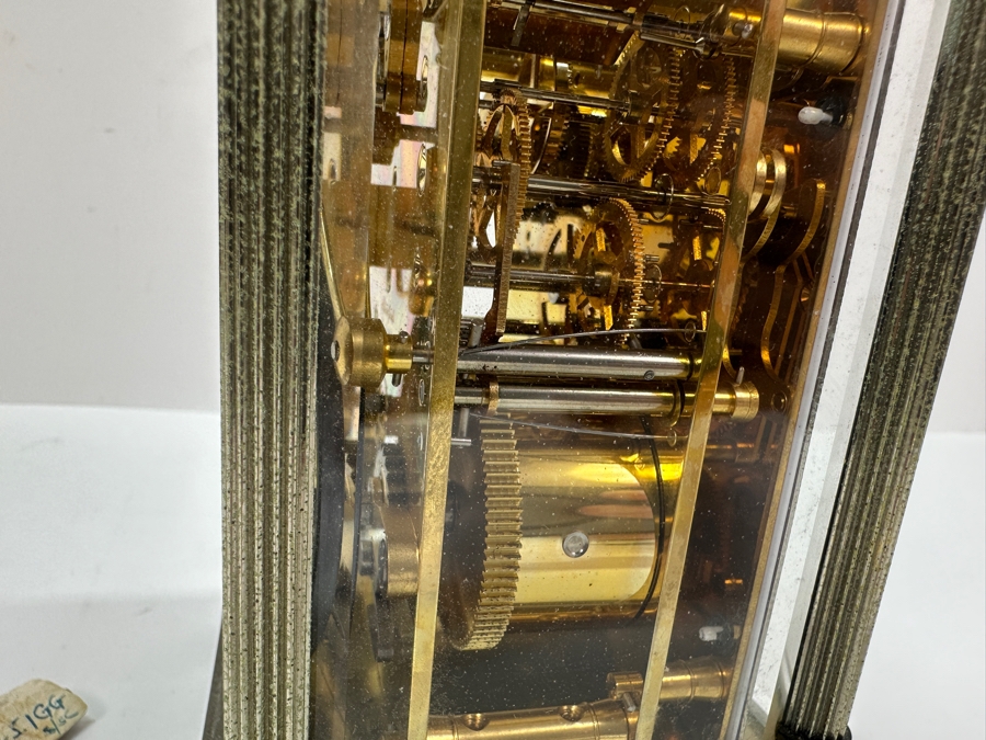 Stunning Matthew Norman London Brass Repeater Carriage Clock Working 4W X 3.5D X 7H Very Heavy [Photo 10]
