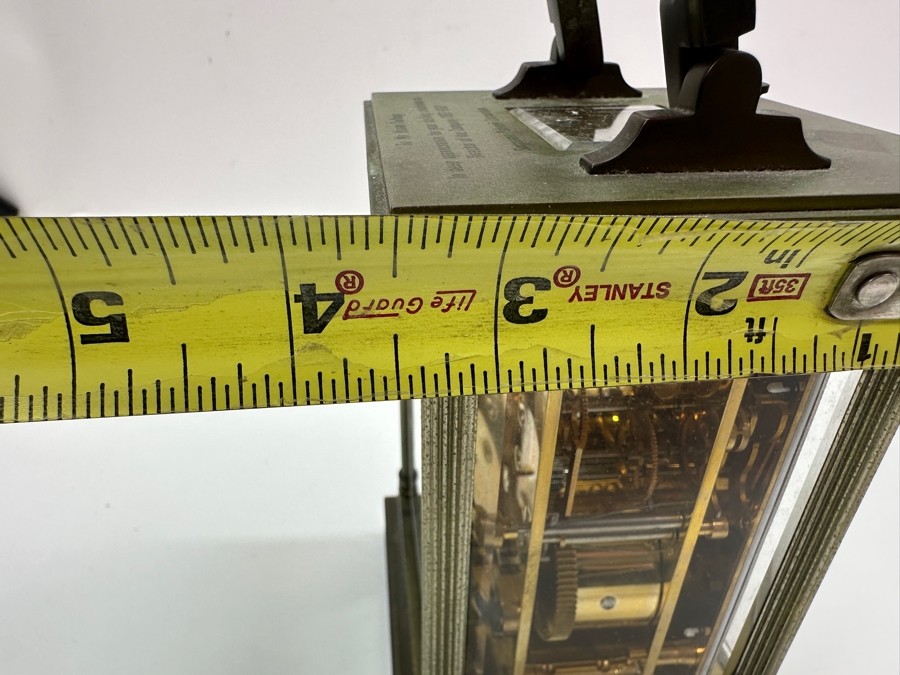 Stunning Matthew Norman London Brass Repeater Carriage Clock Working 4W X 3.5D X 7H Very Heavy [Photo 20]