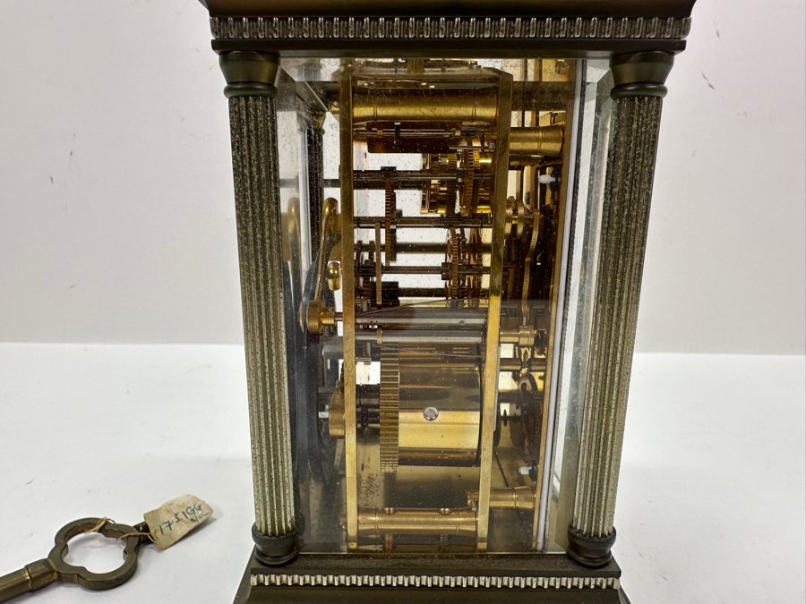 Stunning Matthew Norman London Brass Repeater Carriage Clock Working 4W X 3.5D X 7H Very Heavy [Photo 9]